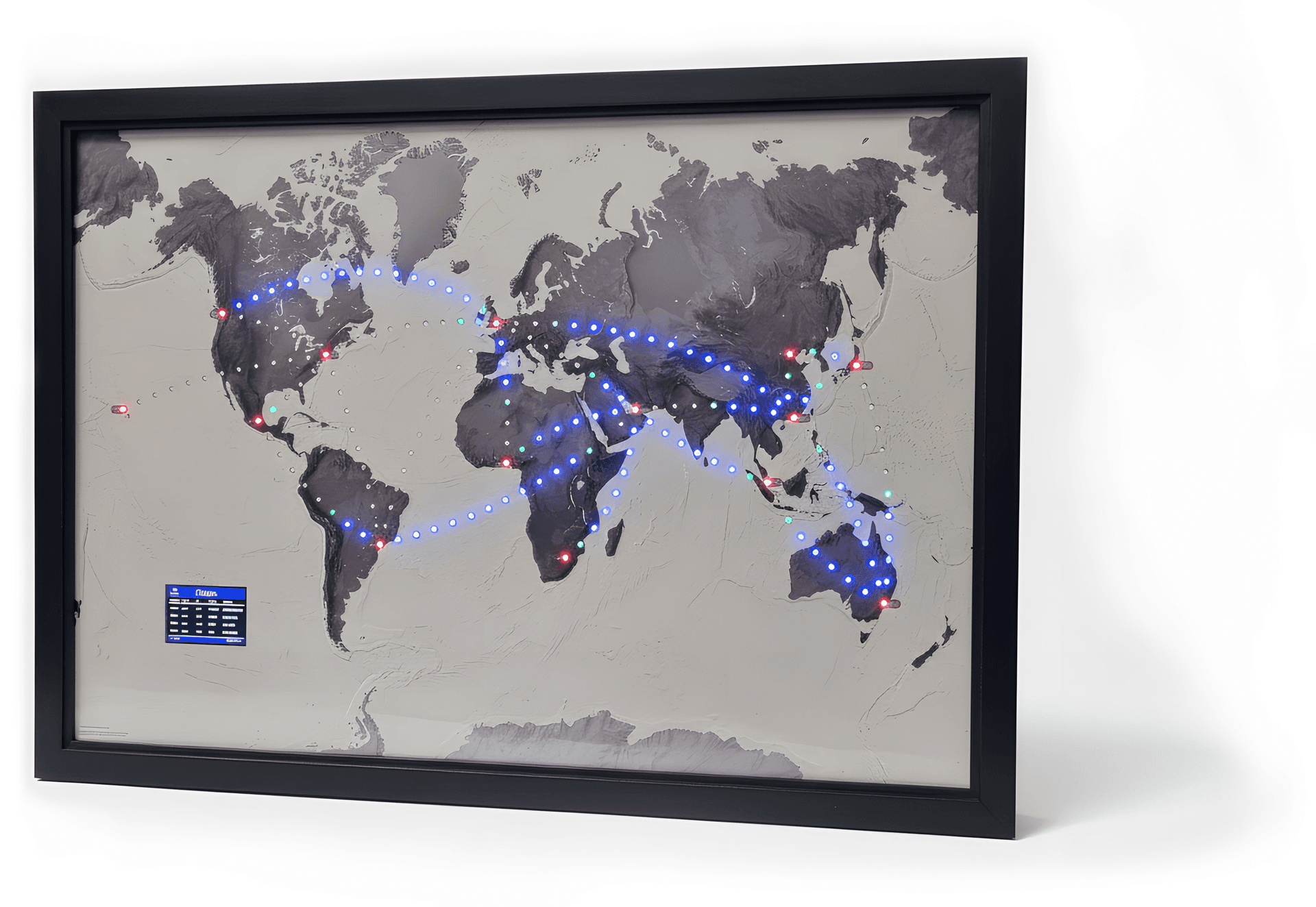 Jetmapper frame in white finish